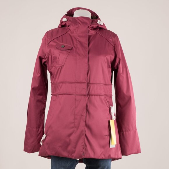 Lole Jackets & Blazers - Lolé Burgundy Waterproof Hooded Parka Jacket – Size M
